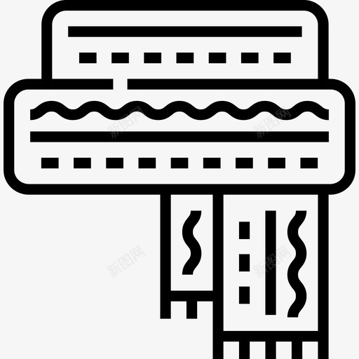 围巾秋6直纹图标svg_新图网 https://ixintu.com 围巾 直纹 秋6