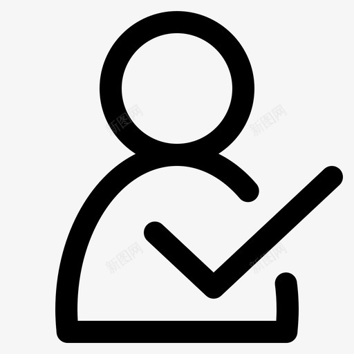 用户批准确认图标svg_新图网 https://ixintu.com 同意 成功 批准 数据批准 用户 确认