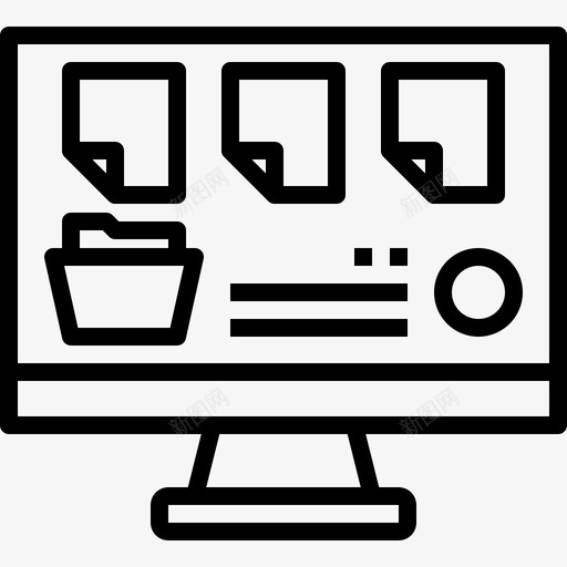 计算机应用文件功能图标svg_新图网 https://ixintu.com 功能 存储 文件 计算机应用