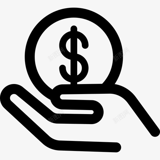 货币商业银行和金融要素图标svg_新图网 https://ixintu.com 商业 货币 银行和金融要素