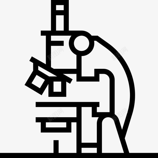 显微镜生物化学线性图标svg_新图网 https://ixintu.com 显微镜 生物化学 线性