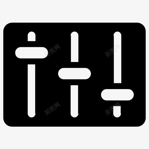 音量调节器放大器声音调节器图标svg_新图网 https://ixintu.com 乐器字形图标 声音调节器 放大器 音量均衡器 音量调节器