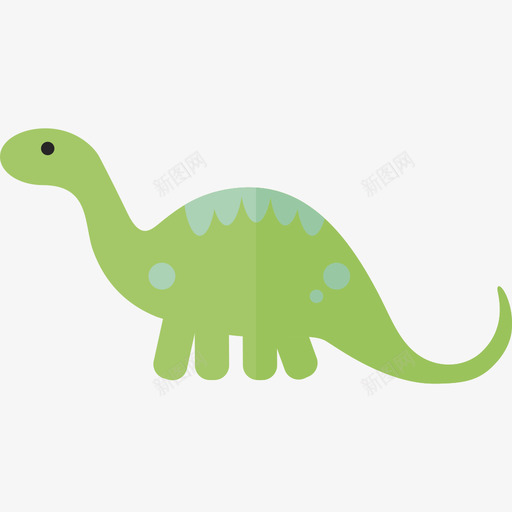 双龙龙龙恐龙套装扁平图标svg_新图网 https://ixintu.com 双龙龙龙 恐龙套装 扁平
