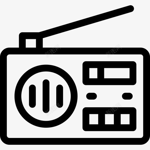 广播通信和媒体8线性图标svg_新图网 https://ixintu.com 广播 线性 通信和媒体8