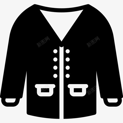 外套冬季3填充图标svg_新图网 https://ixintu.com 冬季3 填充 外套