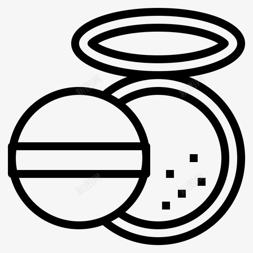 粉剂化妆品面粉图标svg_新图网 https://ixintu.com 化妆品 粉剂 美容 面粉