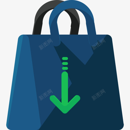 购物袋财务3扁平图标svg_新图网 https://ixintu.com 扁平 财务3 购物袋