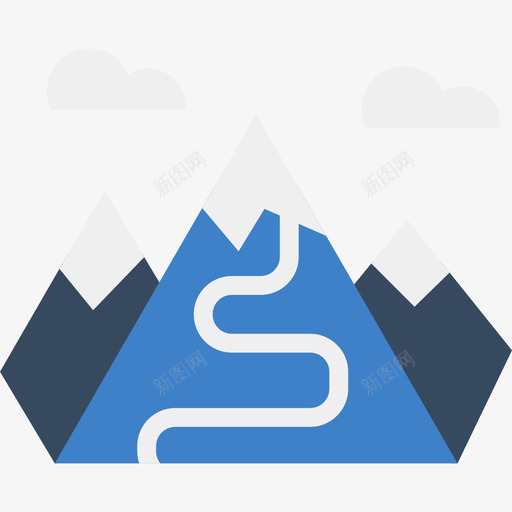 山旅游暑假色彩图标svg_新图网 https://ixintu.com 山 旅游 暑假色彩