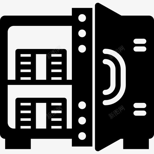 保险箱商务套餐填充图标svg_新图网 https://ixintu.com 保险箱 商务套餐 填充
