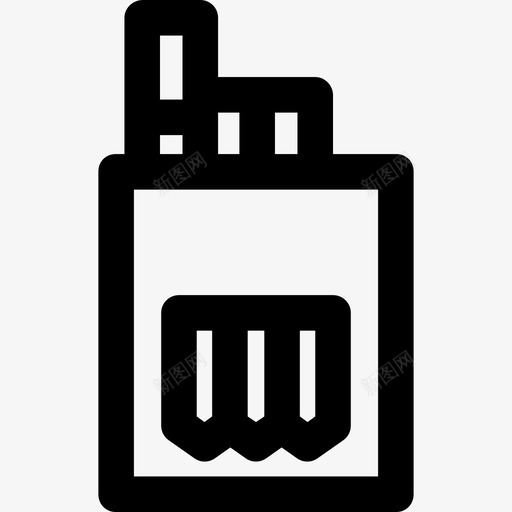 记号笔信纸8线性图标svg_新图网 https://ixintu.com 信纸8 线性 记号笔