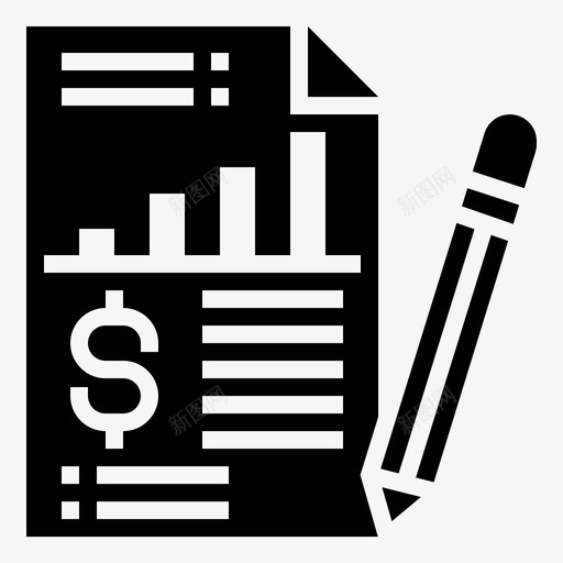 损益表分析图表图标svg_新图网 https://ixintu.com 储蓄和投资字形 分析 图表 报告 损益表