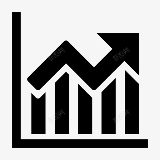 增长业务业绩图标svg_新图网 https://ixintu.com 上升箭头 业务 业绩 增长 汽车金融 趋势