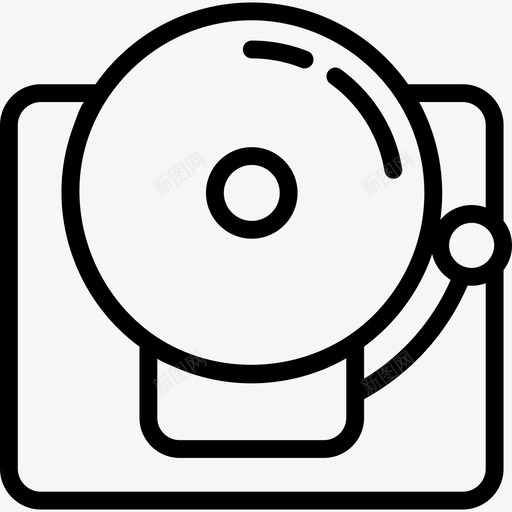 学校钟声学校3直线图标svg_新图网 https://ixintu.com 学校3 学校钟声 直线