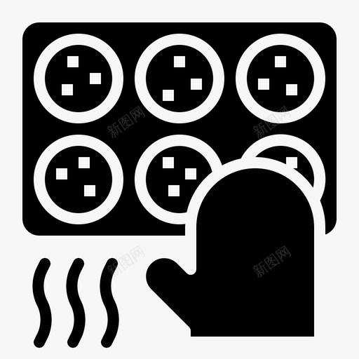 烘焙饼干手套图标svg_新图网 https://ixintu.com 手套 烘焙 烤箱 爱好纯正 饼干