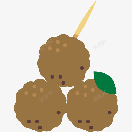 肉丸食品和饮料3平的图标svg_新图网 https://ixintu.com 平的 肉丸 食品和饮料3