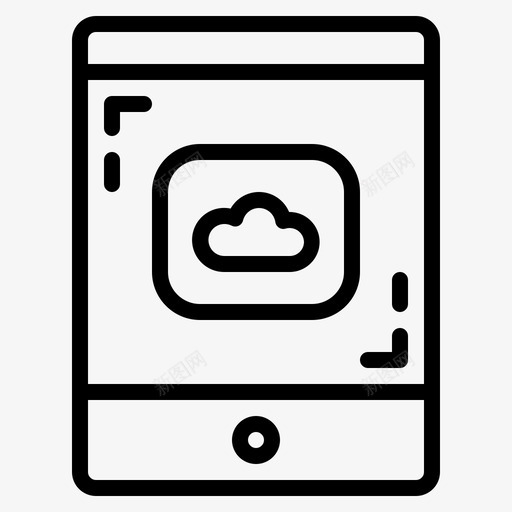 ipad平板电脑触摸屏图标svg_新图网 https://ixintu.com ipad 平板电脑 电器设备 触摸屏