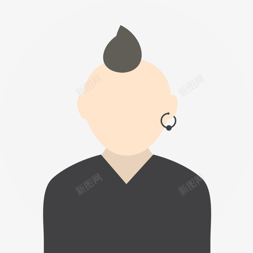 朋克人物用户头像集合图标svg_新图网 https://ixintu.com 人物 朋克 用户头像集合