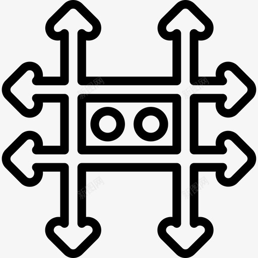 锌符号集线性图标svg_新图网 https://ixintu.com 符号集 线性 锌