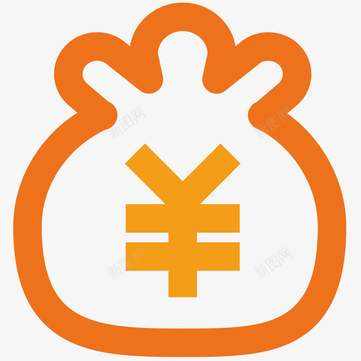 提现svg_新图网 https://ixintu.com 提现 线性 扁平 简约 多色 钱袋