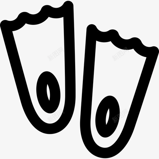 脚蹼运动冒险运动2图标svg_新图网 https://ixintu.com 冒险运动2 脚蹼 运动