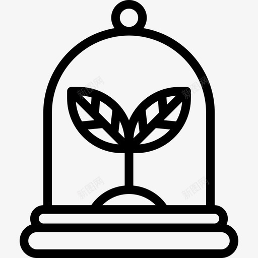 植物生态学9线性图标svg_新图网 https://ixintu.com 植物 生态学9 线性