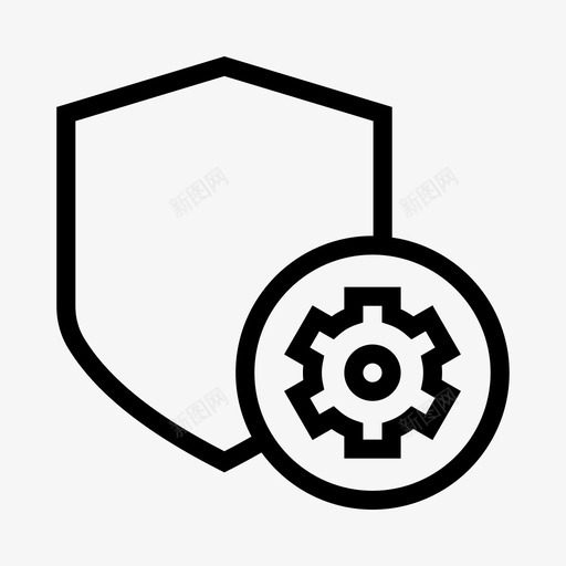 保护设置配置安全图标svg_新图网 https://ixintu.com 保护设置 安全 安全线 屏蔽 配置