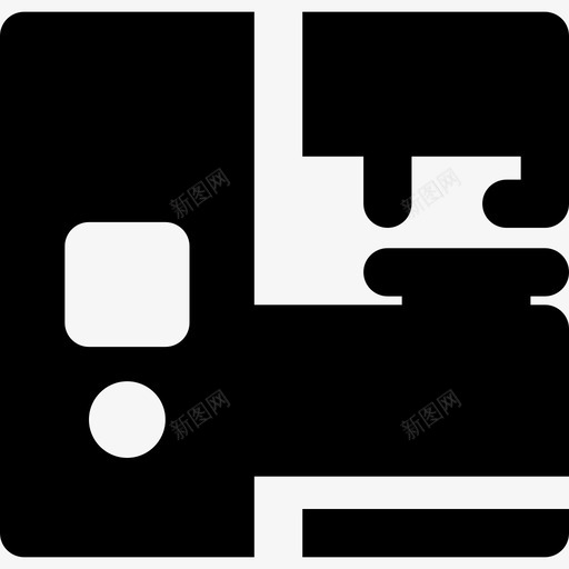 工业机器人工厂机械3填充图标svg_新图网 https://ixintu.com 填充 工业机器人 工厂机械3