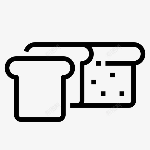 面包烘焙小麦图标svg_新图网 https://ixintu.com 小麦 烘焙 面包 面包房001