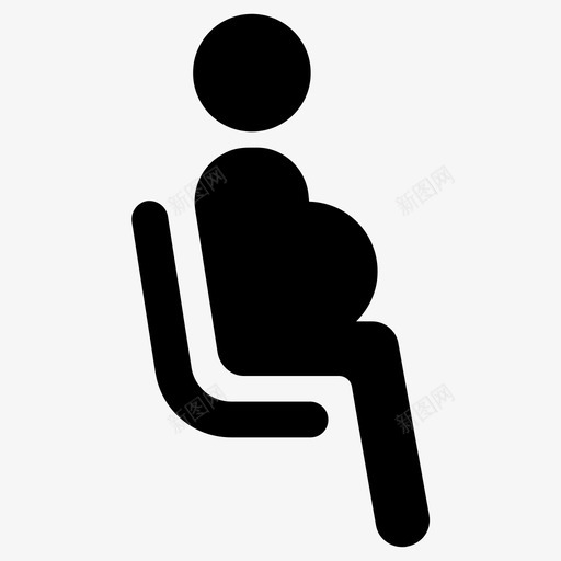 怀孕做母亲优先图标svg_新图网 https://ixintu.com 优先 优先座位 做母亲 怀孕