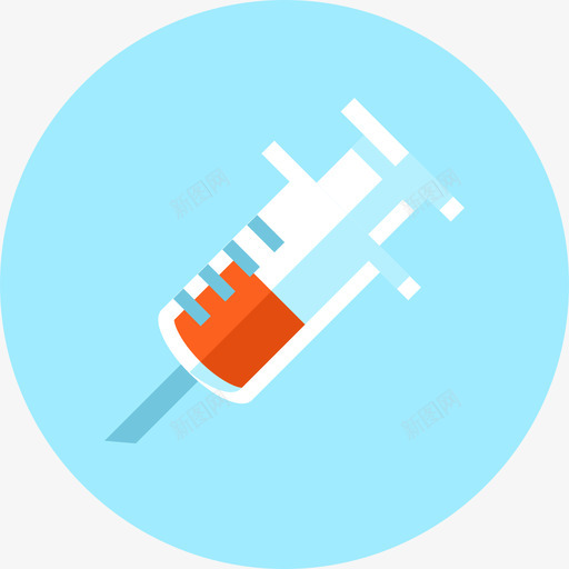 注射器医用10圆形图标svg_新图网 https://ixintu.com 医用10 圆形 注射器