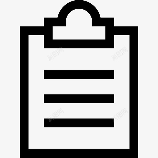 记事本装运和交付直线式图标svg_新图网 https://ixintu.com 直线式 装运和交付 记事本