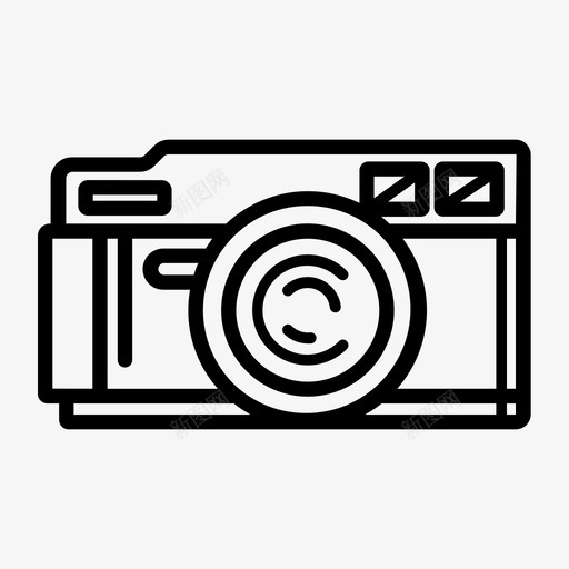 复古相机闪光灯摄影图标svg_新图网 https://ixintu.com 单反相机 复古相机 拍摄 摄影 闪光灯