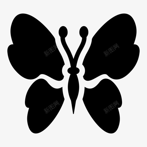蝴蝶生态昆虫图标svg_新图网 https://ixintu.com 昆虫 生态 自然 蝴蝶
