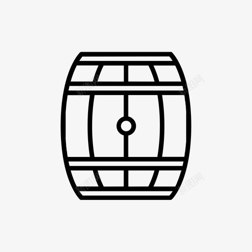 木桶酒桶图标svg_新图网 https://ixintu.com 木桶 桶 狂野的西部 酒