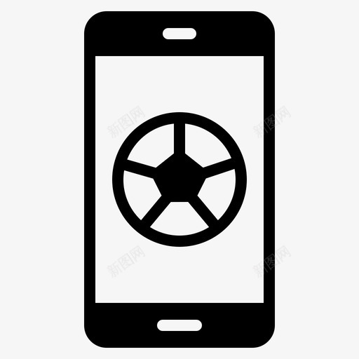 应用足球比赛手机足球图标svg_新图网 https://ixintu.com 应用足球比赛 手机 足球