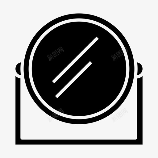 镜子美容家具图标svg_新图网 https://ixintu.com 化妆 室内 家具 美容 镜子