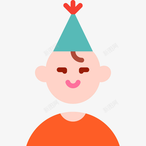 生日男孩生日派对7公寓图标svg_新图网 https://ixintu.com 公寓 生日派对7 生日男孩