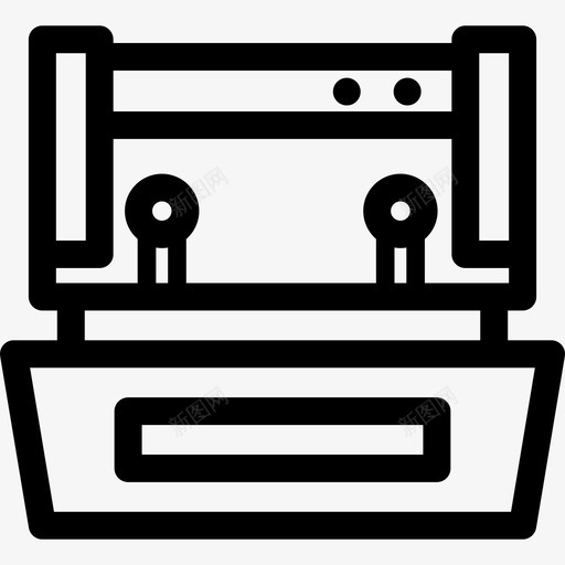机械工厂机械收集线性图标svg_新图网 https://ixintu.com 工厂机械收集 机械 线性