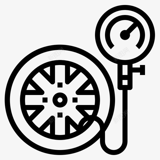 胎压车保养图标svg_新图网 https://ixintu.com 保养 胎压 车 车保养001