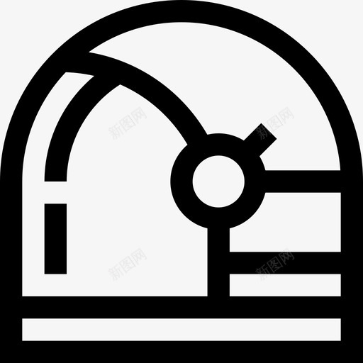 宇航员宇宙元素直线图标svg_新图网 https://ixintu.com 宇宙元素 宇航员 直线