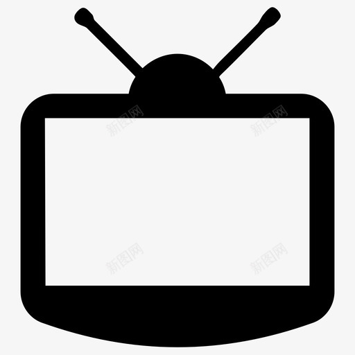 电视电子娱乐图标svg_新图网 https://ixintu.com 基础3 娱乐 电子 电视 科技
