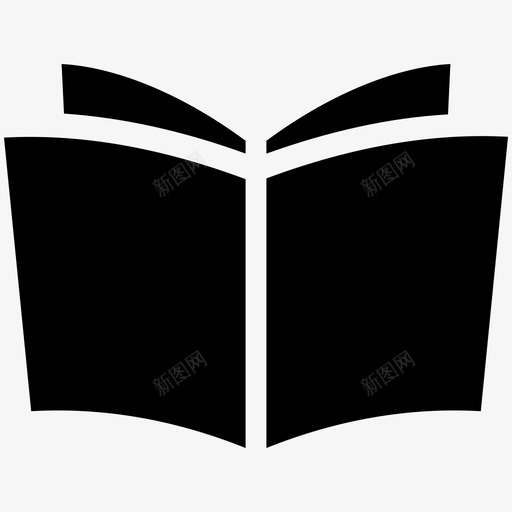 阅读书本开放式图标svg_新图网 https://ixintu.com 书本 基础1 开放式 阅读