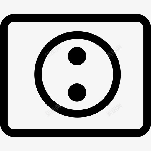 插座生态和自然设置线性图标svg_新图网 https://ixintu.com 插座 生态和自然设置 线性