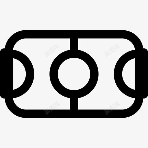 足球场娱乐设施直线型图标svg_新图网 https://ixintu.com 娱乐设施 直线型 足球场
