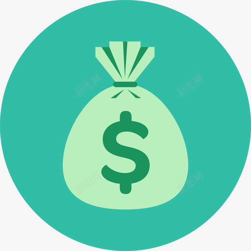钱袋金融2圈平图标svg_新图网 https://ixintu.com 圈平 金融2 钱袋