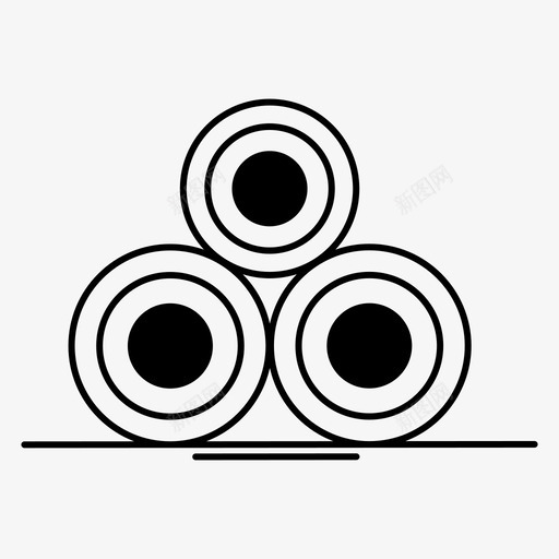 捆干草农业草图标svg_新图网 https://ixintu.com 农业 农业园艺 捆干草 牧场 草