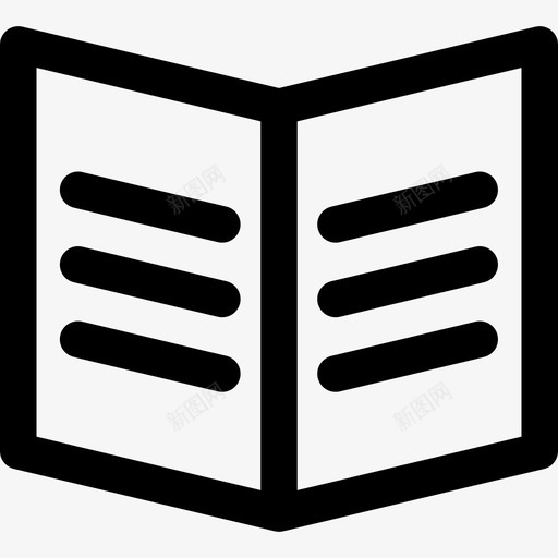 打开书本业务ui界面集图标svg_新图网 https://ixintu.com ui界面集 业务 打开书本