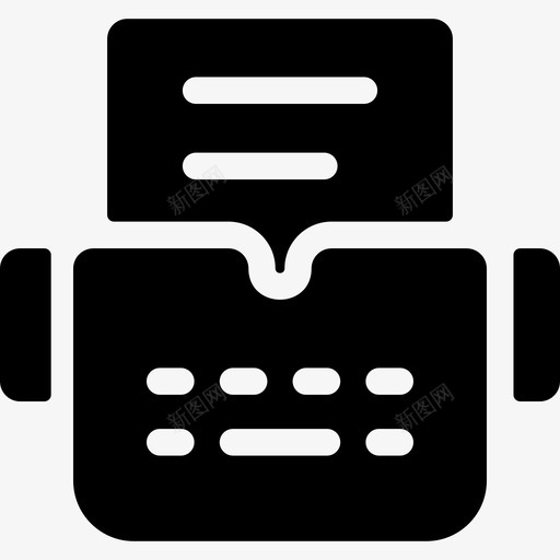 打字机搜索引擎优化和在线营销11填充图标svg_新图网 https://ixintu.com 填充 打字机 搜索引擎优化和在线营销11