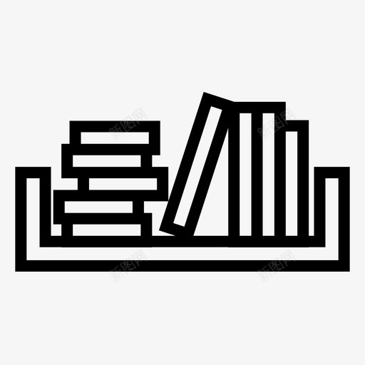 书籍图书馆记录本图标svg_新图网 https://ixintu.com 书籍 图书馆 学校2 记录本