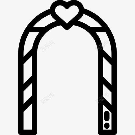 婚礼假日7直系图标svg_新图网 https://ixintu.com 假日7 婚礼 直系